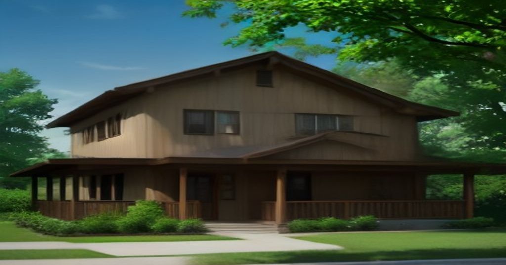 A modest two-story Buffalo house on a tree-lined street